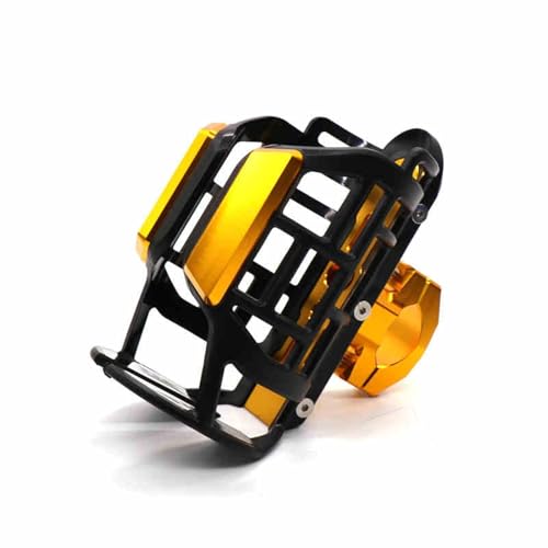 DIALFA Motorrad Getränkehalter für Aprilia Tuono V4 und V4 Factory 2021-2023 2024, 360° Drehbar, Verstellbar, Robust Wasserflaschen Halter Getränke Halter Flaschenhalterung Motorrad Zubehör,C Gold DIALFA Motorrad Getränkehalter für Aprilia Tuono V4 und V4 Factory 2021-2023 2024, 360° Drehbar, Verstellbar, Robust Wasserflaschen Halter Getränke Halter Flaschenhalterung Motorrad Zubehör,C Gold von DIALFA