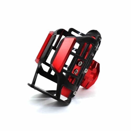 DIALFA Motorrad Getränkehalter für Harley Davidson Road King Special, 360° Drehbar, Verstellbar, Robust Wasserflaschen Halter Getränke Halter Flaschenhalterung Motorrad Zubehör,E Red von DIALFA