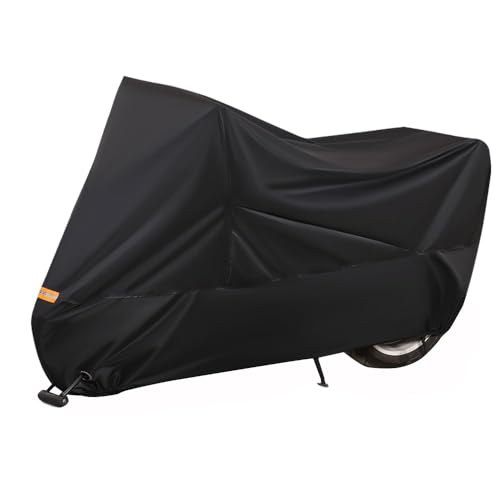 DIALFA Motorradabdeckung für BMW R Nine TR nineT Rnine T RNINET, Winterfest Wasserdicht Anti UV Staubregen Reißfest Outdoor Indoor mit Reflektionsstreifen Motorrad Abdeckplane,A Black von DIALFA