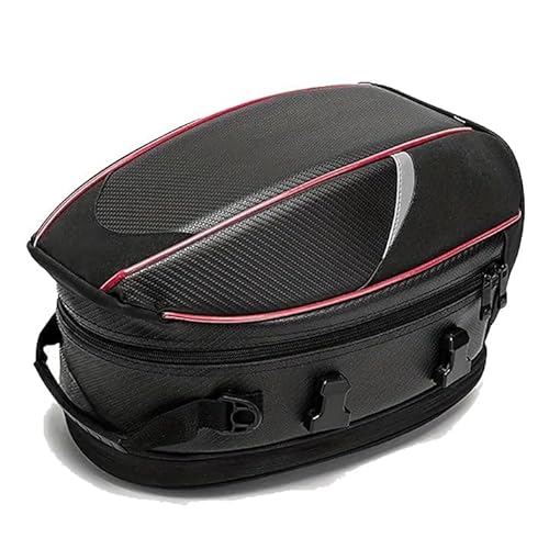 Motorrad Hecktasche für Ducati Desert X, Große Kapazität Motorrad Aufbewahrungstasche, Wasserdicht Motorradtasche Motorrad Satteltasche, Gepäcktaschen,A Red von DIALFA