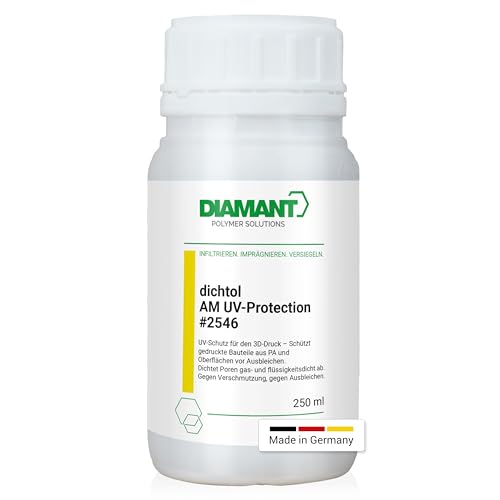 DIAMANT dichtol AM UV Protection 250 ml – Versiegelung für 3D-Druck Bauteile | UV-beständig & wasserdicht | Für PLA, ASA, ABS & SLS | Imprägnierung gegen Verfärbung & Ausbleichen von DIAMANT Polymer