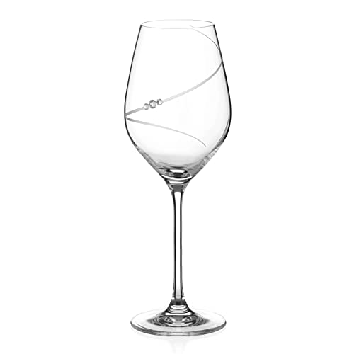 Diamante 1045.351.ELX Silhouette Weißweinglas Weingläser, Glas, 360 milliliters von DIAMANTE