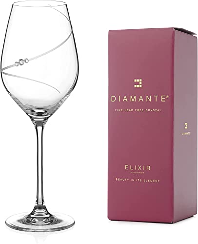 Diamante 1045.501.ELX Silhouette Rotweinglas Weingläser, Glas, 470 milliliters von DIAMANTE