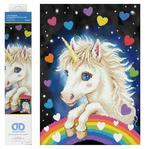 DIAMOND DOTZ 2592643 Original 5D Diamond Painting Set, Ich bin magisch, DIY Diamant-Malerei-Kit mit runden Glitzersteinen für Erwachsene und Kinder ab 12 Jahren, Intermediate von DIAMOND DOTZ