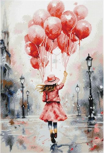 DIAMOND DOTZ 2593780 Original 5D Diamond Painting Set, Luftballons, DIY Diamant-Malerei-Kit mit runden Glitzersteinen, ab 12 Jahren, Intermediate von DIAMOND DOTZ