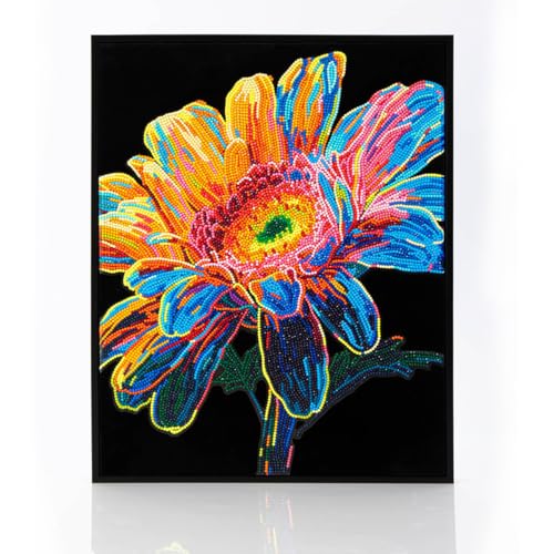 DIAMOND DOTZ 2594371 Original 5D Diamond Painting Set, Neon Gerbera, mit Neonfarben und Samt, DIY Diamant Malerei Bilder für Erwachsene und Kinder ab 12 Jahren, Intermediate DIAMOND DOTZ 2594371 Original 5D Diamond Painting Set, Neon Gerbera, mit Neonfarben und Samt, DIY Diamant Malerei Bilder für Erwachsene und Kinder ab 12 Jahren, Intermediate von DIAMOND DOTZ