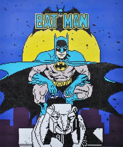 DIAMOND DOTZ CD234000110 - Original 5D Diamond Painting Set Batman, Kreativset mit 20.331 Diamant Mosaiksteinen, Malset 47 x 57cm, DIY Komplettset für Erwachsene und Kinder ab 8 Jahren, Extra funkelnd DIAMOND DOTZ CD234000110 - Original 5D Diamond Painting Set Batman, Kreativset mit 20.331 Diamant Mosaiksteinen, Malset 47 x 57cm, DIY Komplettset für Erwachsene und Kinder ab 8 Jahren, Extra funkelnd von DIAMOND DOTZ