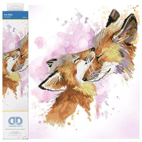 DIAMOND DOTZ DD8.013 - Original 5D Diamond Painting Set Fuchs Glückseligkeit, Kreativset mit 8.974 Diamant Mosaiksteinen, Malset ca. 42 x 50 cm, DIY Komplettset für Erwachsene und Kinder ab 8 Jahren DIAMOND DOTZ DD8.013 - Original 5D Diamond Painting Set Fuchs Glückseligkeit, Kreativset mit 8.974 Diamant Mosaiksteinen, Malset ca. 42 x 50 cm, DIY Komplettset für Erwachsene und Kinder ab 8 Jahren von DIAMOND DOTZ