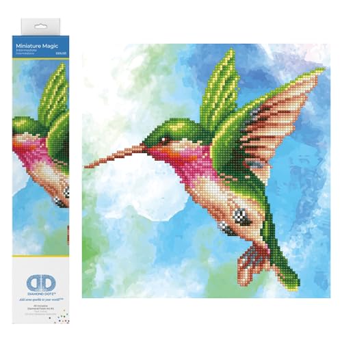 DIAMOND DOTZ DIAMOND DOTZ DD5-031 Diamond Dotz Kolibri, ca. 28 x 29 cm groß, Diamond Painting, Malen mit Diamanten, funkelndes Bild zum Selbstgestalten, für Kinder und Erwachsene, bunt DIAMOND DOTZ DIAMOND DOTZ DD5-031 Diamond Dotz Kolibri, ca. 28 x 29 cm groß, Diamond Painting, Malen mit Diamanten, funkelndes Bild zum Selbstgestalten, für Kinder und Erwachsene, bunt von DIAMOND DOTZ