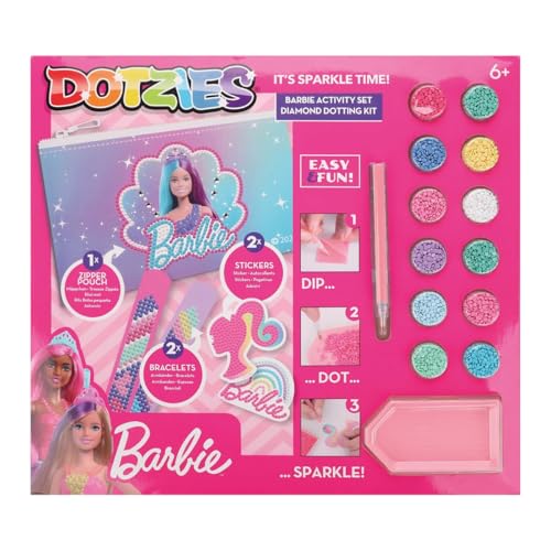 DIAMOND DOTZ DOTZIES 2592869 Original 5D Diamond Painting Set, Barbie, DIY Kreativ-Mal-Kit für Diamant-Sticker und Bilder, Diamanten-Bastelset für Kinder ab 6 Jahren, Beginner DIAMOND DOTZ DOTZIES 2592869 Original 5D Diamond Painting Set, Barbie, DIY Kreativ-Mal-Kit für Diamant-Sticker und Bilder, Diamanten-Bastelset für Kinder ab 6 Jahren, Beginner von DIAMOND DOTZ