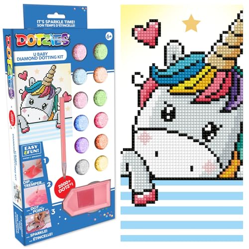 DIAMOND DOTZ DOTZIES 2593213 Original 5D Diamond Painting Set, Einhornbaby, DIY Diamant-Malerei mit Glitzersteinen, Diamanten-Bastelset für Kinder ab 6 Jahren, Beginner DIAMOND DOTZ DOTZIES 2593213 Original 5D Diamond Painting Set, Einhornbaby, DIY Diamant-Malerei mit Glitzersteinen, Diamanten-Bastelset für Kinder ab 6 Jahren, Beginner von DIAMOND DOTZ