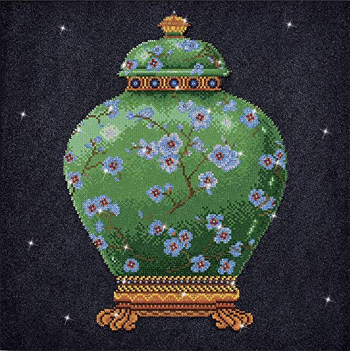 Diamant Dotz Komplette Diamant Facette Art Kit Grüne Vase von DIAMOND DOTZ