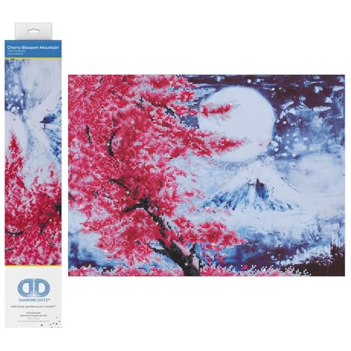 Diamond Dotz DD9-015 Kirschblütenberg, ca. 52 x 38 cm groß, Diamond Painting, Malen mit Diamanten, funkelndes Bild zum Selbstgestalten, für Kinder und Erwachsene, Bunt Diamond Dotz DD9-015 Kirschblütenberg, ca. 52 x 38 cm groß, Diamond Painting, Malen mit Diamanten, funkelndes Bild zum Selbstgestalten, für Kinder und Erwachsene, Bunt von DIAMOND DOTZ