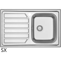 Einbauspüle aus Edelstahl Mod. LS04 80x50 cm mit linker Abtropffläche Einbauspüle aus Edelstahl Mod. LS04 80x50 cm mit linker Abtropffläche von DIANHYDRO