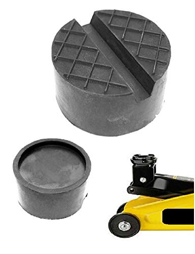 75x30mm mit Aussparung+V-Nut/Waffeloberfläche Gummi-Auflage Unterlage Rangier-Wagen-Heber Hebebühne Auto Unterstellbock Klotz Puffer Reifen-Wechsel LKW Räder KFZ Tuning Zubehör von DIANSA