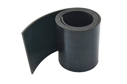 Gummistreifen mit Gewebe - 3mm stark - in verschiedenen Größen zur Auswahl | Industriequalität (1000x40x3mm) von DIANSA