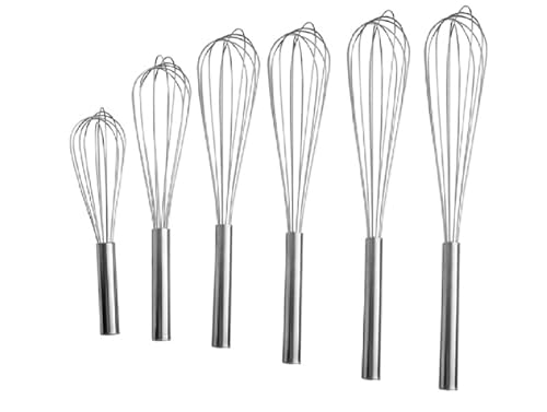 Schneebesen XXL aus Edelstahl in 6 Größen Spiralbesen Handrührer Handmixer Qirl (29cm) von DIANSA