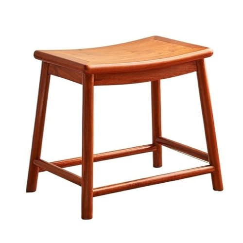 DIANXI Fußhocker Veranda Schuhwechselhocker Haushalt Chinesischer Ankleidehocker Freizeithocker Massivholz Quadratischer Hocker Teehocker Sofa-Fußstütze(S) von DIANXI