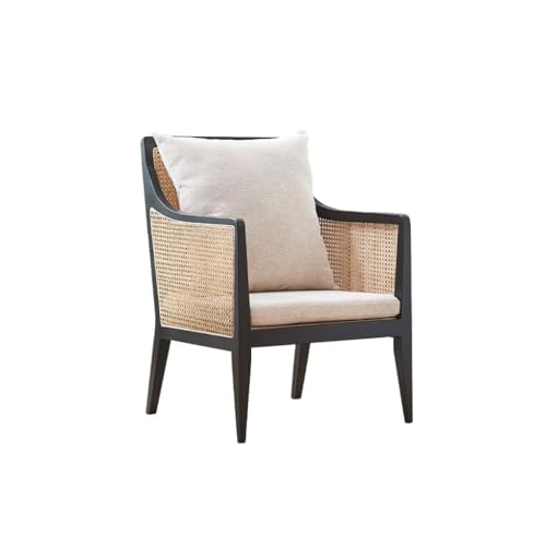 DIANXI Kleine Sofas Nordic Freizeit Stuhl Hause Einfache Balkon Rattan Stuhl Einzigen Sofa Stuhl Moderne Schlafzimmer Wohnzimmer Sessel Sofa fürs Schlafzimmer(A) von DIANXI