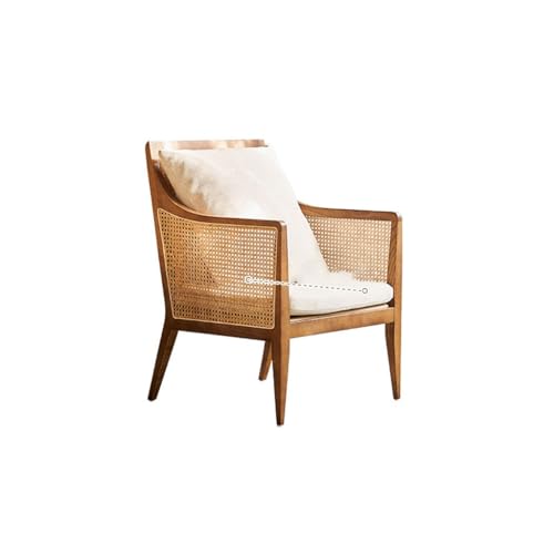 DIANXI Kleine Sofas Nordic Freizeit Stuhl Hause Einfache Balkon Rattan Stuhl Einzigen Sofa Stuhl Moderne Schlafzimmer Wohnzimmer Sessel Sofa fürs Schlafzimmer(B) von DIANXI
