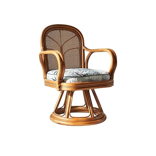DIANXI Kleine Sofas Rattan Freizeit Stuhl Sofa Tee Zimmer Balkon Rückenlehne Stuhl Hause Rattan Swivel Liege Sofa fürs Schlafzimmer von DIANXI