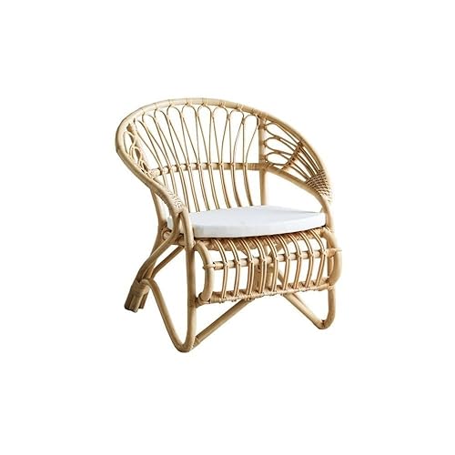 DIANXI Kleine Sofas Rattanstuhl Kleines Sofa Balkon Freizeit-Rückenstuhl Heimstuhl Homestay Rattanstuhl Sofa fürs Schlafzimmer von DIANXI