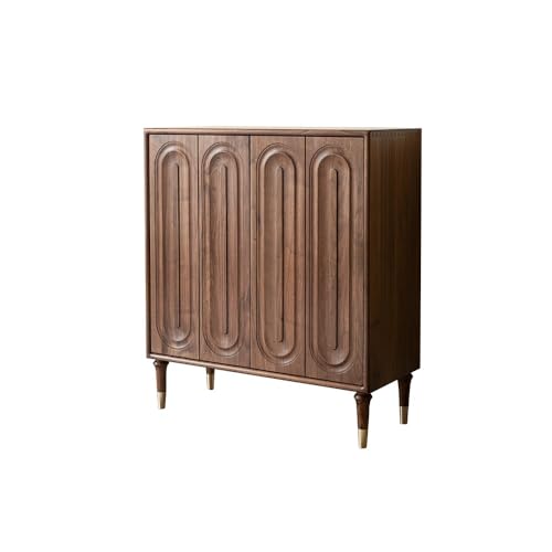 DIANXI Schuhregal für den Eingangsbereich 90cm Vintage Walnussholz-Eingangs-Schuhorganisator, Wohnzimmer-Lagermöbel mit Aufbewahrung, für Schlafzimmer, Diele etc Freistehender Schuhschrank DIANXI Schuhregal für den Eingangsbereich 90cm Vintage Walnussholz-Eingangs-Schuhorganisator, Wohnzimmer-Lagermöbel mit Aufbewahrung, für Schlafzimmer, Diele etc Freistehender Schuhschrank von DIANXI