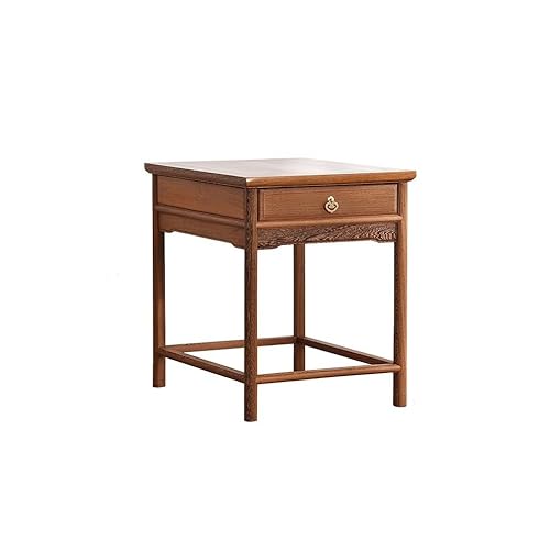 DIANXI Sofa Couchtisch Holz Kleiner Teetisch Sofa Seite Chinesischer Stil Quadratisch Balkon Schrank Beistelltisch von DIANXI