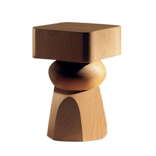 DIANXI Sofa-Couchtisch Quadratisches Holz-Pfeiler-Sofa neben einfachem Wohnzimmer-Massivholz-Beistelltisch, Kleiner Couchtisch, Schlafzimmer-Ecktisch Beistelltisch DIANXI Sofa-Couchtisch Quadratisches Holz-Pfeiler-Sofa neben einfachem Wohnzimmer-Massivholz-Beistelltisch, Kleiner Couchtisch, Schlafzimmer-Ecktisch Beistelltisch von DIANXI