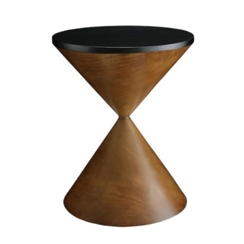DIANXI Sofa Couchtisch Rund Ablagetisch Massivholz Seite Kleine Kunst Kaffee Kreative Sofa Beistelltisch von DIANXI