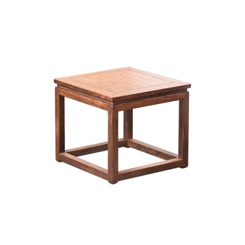 DIANXI Sofa-Couchtisch Sofa-Beistelltisch im chinesischen Stil, Ecksofa, Seitenschrank, Kleiner quadratischer Tisch, Couchtisch, Wohnzimmer, Zen Beistelltisch von DIANXI