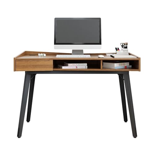 Moderner Gaming-Schreibtisch Kreativer, moderner Computertisch, 119,4 cm (47 Zoll), einfacher Arbeitsplatz, Arbeitstisch mit Schublade, Heimbüro-Schreibtisch Studienschreibtisch ( Color : 1.2 meters ) von DIANXI