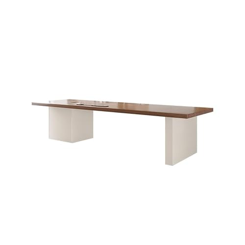 Moderner Gaming-Schreibtisch Minimalistischer Massivholz-Büroschreibtisch, klein, for, modern, für junge Manager, mit weißen Beinen, geeignet für Arbeit und Studium von DIANXI