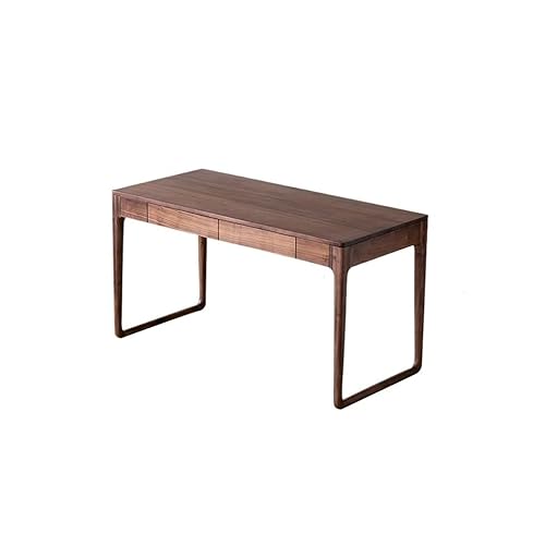Moderner Gaming-Schreibtisch Schreibtisch aus massivem Walnussholz for Zuhause, Arbeitszimmermöbel for Schlafzimmer und Büro mit Schubladen, auch for Wohnzimmer Balkon geeignet Studienschreibtisch von DIANXI