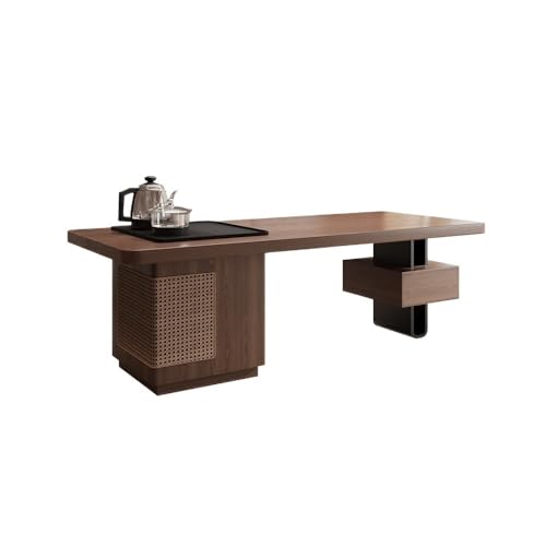 Moderner Gaming-Schreibtisch aus massivem Holz im chinesischen Stil, ein niedriger Tisch in der Mitte des Sofas zu Hause, kann als Büromöbel im Arbeitszimmer und Wohnzimmer verwendet werden von DIANXI