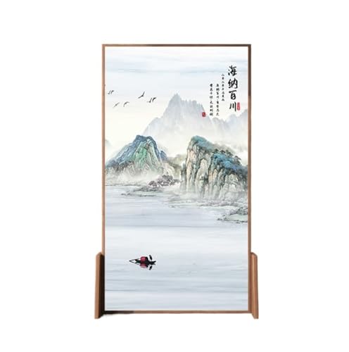 Raumteiler Kreative chinesische Landschafts-Bildschirmtrennwand, Wohnzimmer, Haus-Massivholz, Büro-Schlafzimmer, abschirmender mobiler Sitzbildschirm von DIANXI