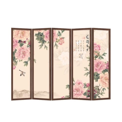 Raumteiler Retro Chinesischer Pfingstrosen-Bildschirm, Bewegliche Trennwand, Wohnzimmereingang, Hotel-Arbeitszimmer, Büro-Klappbildschirm Aus Massivholz Raumteiler Retro Chinesischer Pfingstrosen-Bildschirm, Bewegliche Trennwand, Wohnzimmereingang, Hotel-Arbeitszimmer, Büro-Klappbildschirm Aus Massivholz von DIANXI