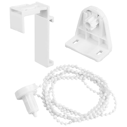 1 Kit Ersatzteile Rollo,Rollo Halterung,Rollo Ersatzteile,Rollo Halterung Fenster,Rollo Ersatzteile Halterung,Ohne Bohren,für Doppelrollo,Verdunkelungsrollo,Seitenzugrollo,17mm (Weiß) von DIAONIAN