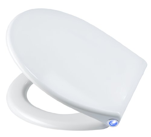 Diaqua 31176297 WC Sitz LED Slow Motion, 40 bis 45.5 x 37.5 cm, weiß von Diaqua