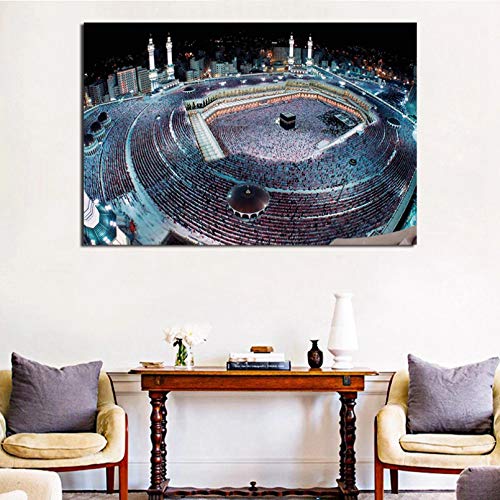 DIARQT Dekorative Gemälde Medina Night View Leinwand Poster Drucke Wandkunst Gemälde Dekoratives Bild Modernes Wohnzimmer Home Decoration Wandkunstmalerei-20x28inch von DIARQT