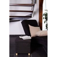 Dibea - Sitzhocker, Klapphocker, Sitzbank, Aufbewahrungsbox, Farbe braun - braun von DIBEA