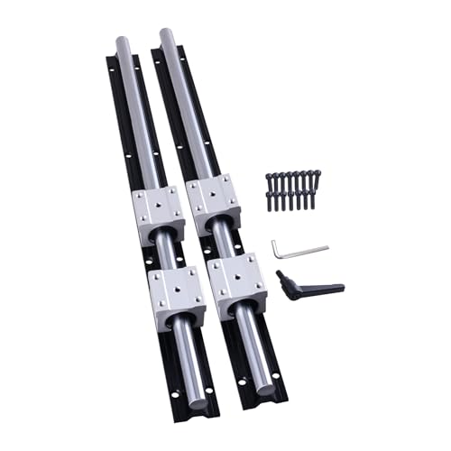DIBOTISCNC Linearschiene SBR16 1000mm 2 Stück Schwarz Linearführung mit 4 Stück SBR16UU Lagerblöcken Rostfreie Linearlagerschiene mit vorgebohrten Löchern für DIY 3D-Drucker DIBOTISCNC Linearschiene SBR16 1000mm 2 Stück Schwarz Linearführung mit 4 Stück SBR16UU Lagerblöcken Rostfreie Linearlagerschiene mit vorgebohrten Löchern für DIY 3D-Drucker von DIBOTISCNC