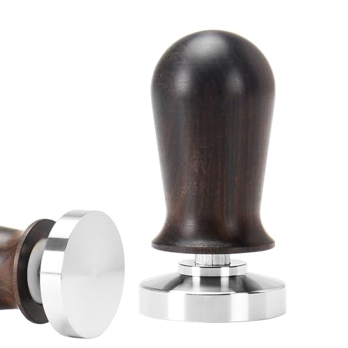 DIBTSA 53mm Kaffee Tamper, 304 Edelstahl Base Espresso Tamper mit 30lbs Anpressdruck, für 54mm Kaffee Siebträger von DIBTSA