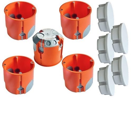 5 Stück Hohlwanddose WINDDICHT tief Ø68x61mm HT05+19.S05 Geräteverbindungsdose + 5x DICHTEL Steckdosen Abdichtung luftdicht 5 Stück Hohlwanddose WINDDICHT tief Ø68x61mm HT05+19.S05 Geräteverbindungsdose + 5x DICHTEL Steckdosen Abdichtung luftdicht von DICHTEL