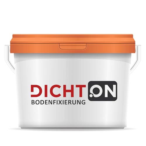 Bodenbelag Fixierung 6kg für Parkett, PVC, CV, Linoleum, Spanplatte, Vinyl, Teppich fixieren - lösemittelfrei, kurze Ablüftzeit - Fußbodenheizung & Stuhlrollen geeignet © DICHTON D.85W von DICHTON