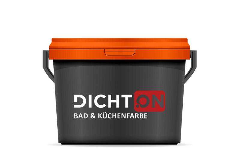 DICHTON Feuchtraumfarbe D.42W Bad- & Küchenfarbe, mattglanz weiß, Wandfarbe abwaschbar Innenfarbe von DICHTON