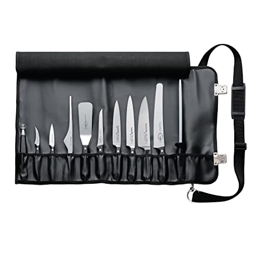 F. DICK Rolltasche inkl. Messer 11-teilig (inkl. Küchenmesser + Fruchtausstecher/Fleischgabel, Tasche in Lederoptik, mit Tragegurt) 81063000 F. DICK Rolltasche inkl. Messer 11-teilig (inkl. Küchenmesser + Fruchtausstecher/Fleischgabel, Tasche in Lederoptik, mit Tragegurt) 81063000 von F. DICK