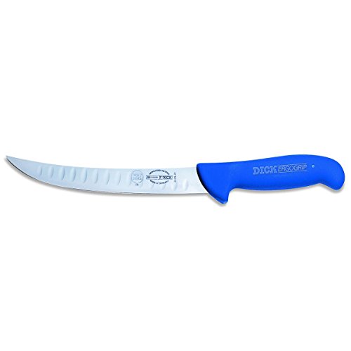 DICK - ERGOGRIP Zerlegemesser mit Kullenschliff, blau, 21 cm von F. DICK