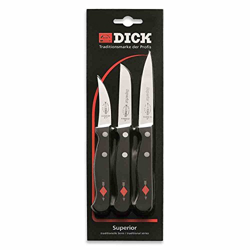 Dick 8470004 Messer-Set, Stahl, Schwarz, 27.5 x 8.5 x 1 cm, 3-Einheiten von F. DICK