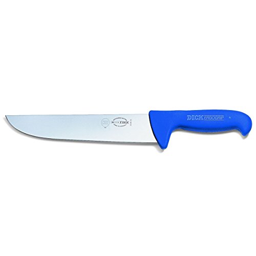 Dick Block-Messer 23 cm - Griff blau - zum schneiden von Fleisch oder Rohkost von F. DICK